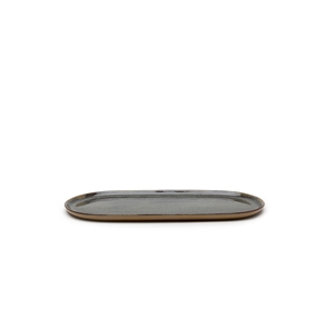 Assiette à tapas Serax Surface L Indi Grey