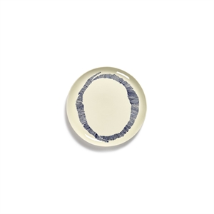 Assiette Serax Feast L Rayures Bleu et blanches