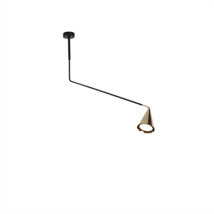 Plafonnier TOOY Gordon 561.11C Noir/Brossé Laiton