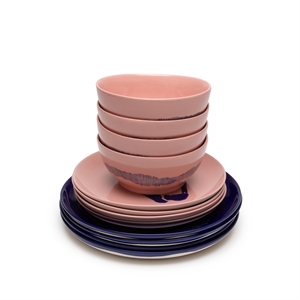Coffret de démarrage Serax Feast (12 pièces ) Rose/ Bleu