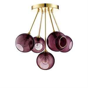 Ballroom Molecule Design by Us Plafonnier Rain/Gold