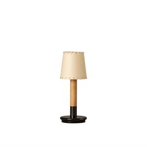 Santa & Cole Basics Minimal Battery Lampe à Poser Beige/ Bouleau/ Bronze