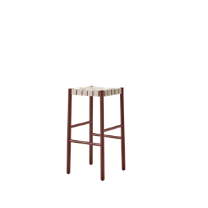 &Tradition Betty TK8 Tabouret de Bar Brun Rouge/ Naturel