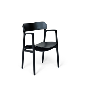 Bent Hansen Asger Chaise de Table à Manger Hêtre Peint en Noir