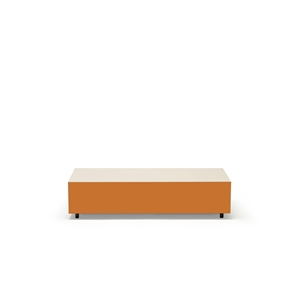 Table Basse avec Tiroir Established & Sons Bloc L120 Gris vif/Orange brûlé/Gris Pâle