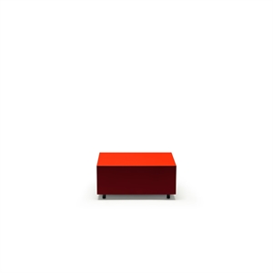 Table Basse avec Tiroir Established & Sons Bloc L64 Rouge Vif/bordeaux/argile