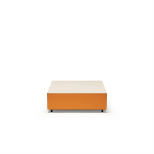 Table Basse avec Tiroir Established & Sons Bloc L85 Gris vif/Orange brûlé/Gris Pâle