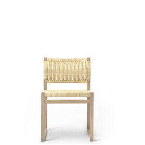 Fredericia Furniture BM61 Chaise de Table à Manger Osier/Chêne Huilé