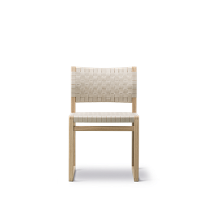 Fredericia Furniture BM61 Chaise de Table à Manger en Osier/chêne Huilé