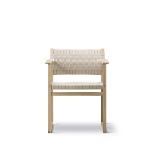 Fredericia Furniture BM62 Chaise de Table à Manger M. Armrest Braid/Chêne Huilé