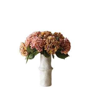 Bouquet D'hortensias de Saison Botané Orange