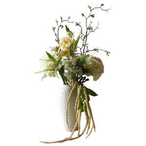 Bouquet Botané Ivoire Cascade Blanc