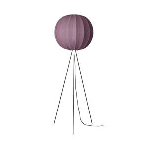 Lampadaire Rond Knit-Wit, Made By Hand, Haut Ø60, Bordeaux