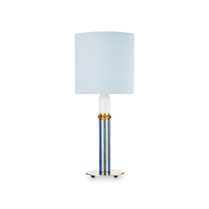 Lampe à Poser Carnival No. 1, Design by Us , Bleu Clair/ Brun/ Blanc