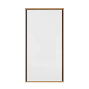 Cadre mural flexible et dynamique pour tableau noir 100x200 cm, chêne Mat