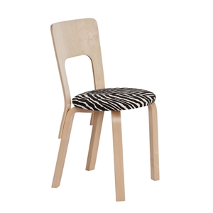 Chaise de Salle à Manger Artek 66 en Bouleau/zèbre