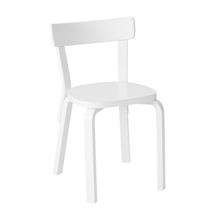 Chaise de salle à manger Artek 69 Blanc