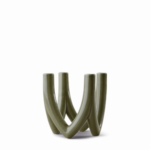 Lustre de la collection Ro n° 56, chandelier à 4 bras, vert olive