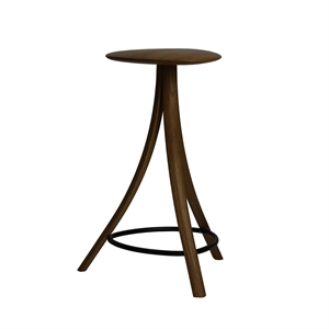 Tabouret Clover de la collection Ro en chêne huilé noir