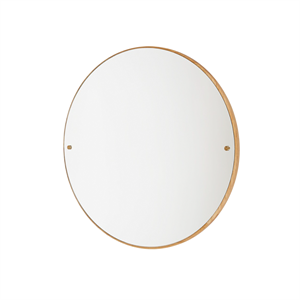Miroir Circulaire Frama CM-1, Format Moyen, en Chêne Naturel