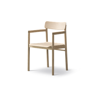 Fredericia Furniture Post Chaise de Table à Manger M. Accoudoirs Chêne