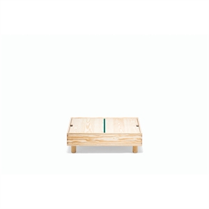 Caisse N° Established & Sons . 3 Tables D'appoint L118 Bois/ Vert