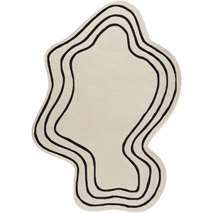 Tapis Decotique Curve 300x400 Blanc Cassé