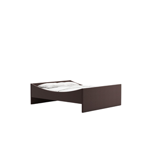 Cadre de lit incurvé Rye Sleep 200 x 210 cm, marron foncé