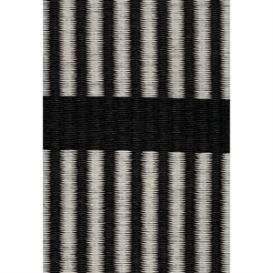 Tapis Woodnotes Cut Stripe 140x200 Fil de papier/Pierre noire