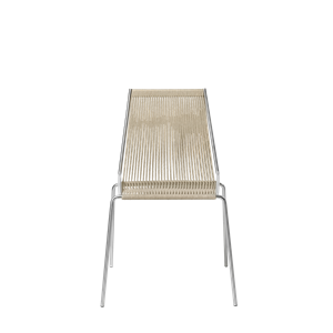 Thorup Copenhagen Noel Chaise de Table à Manger Acier Inoxydable/ Lin