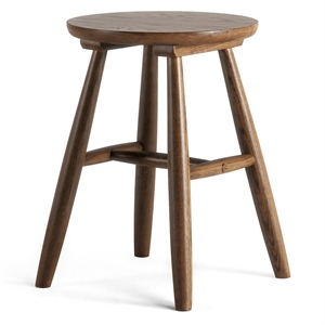 Department Wood Tabouret H15 Chêne Fumé
