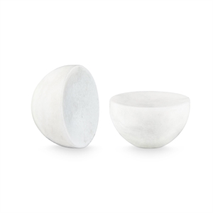 Design By Us Get A Grip #1 Lot de Deux Poignées en Marbre Blanc
