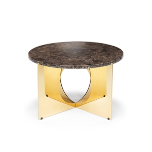 Table Basse This Is Art, Design By Us, en Marbre Doré/ Brun