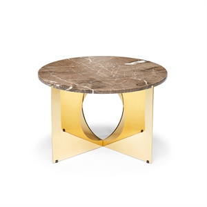 Table Basse This Is Art, Design By Us, en Marbre Doré/ Gris