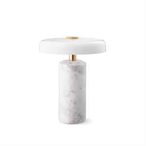 Lampe Portable Trip Design By Us en Marbre de Carrare/opale Brillante
