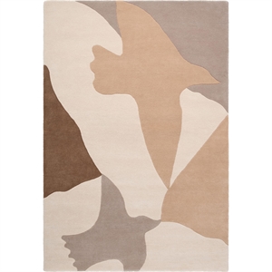 Tapis Decotique Oiseaux 180x270 cm Beige