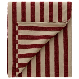 Nappe Decotique Florence 140x240 Rouge/Naturel