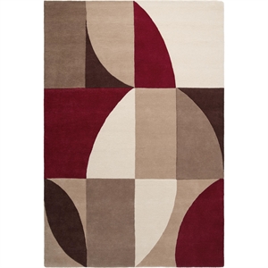 Tapis de Fenêtre Decotique 300x400 cm Rouge Vin