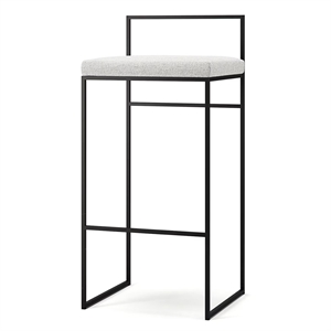 Tabouret de Bar Department avec Dossier 90 cm Noir/Blanc Pacifique