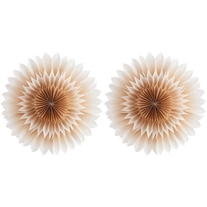 Lot de 2 Étoiles en Papier Lily Paper Star Beige Doré