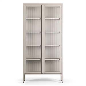 Meuble de Rangement 90x180 cm Gris Galet