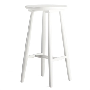 Tabouret de Bar Department Wood H23 Blanc