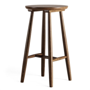 Tabouret de Bar Department Wood H23 en Chêne Foncé