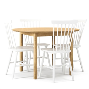 Ensemble de Table à Manger Department Wood en Chêne/ Blanc