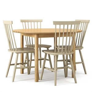 Ensemble de Table à Manger Department Wood en Chêne/gris