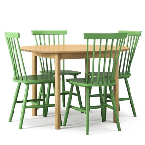 Ensemble de Table à Manger Department Wood en Chêne/ Vert