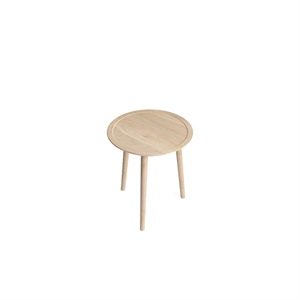 Table basse Dodona Ø46 cm, collection Ro, chêne traité au savon