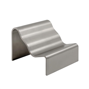 Banc Muuto Dream View 100 cm en Aluminium Brossé