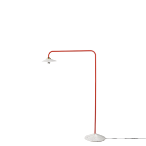 Valerie Objects Lampadaire N°1 Lampadaire Marbre/ Rouge