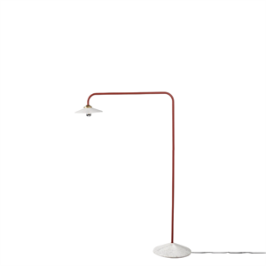 Valerie Objects Lampadaire N°1 Lampadaire Marbre/Menie Rouge